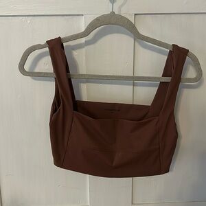 Commense brown athletic top size M